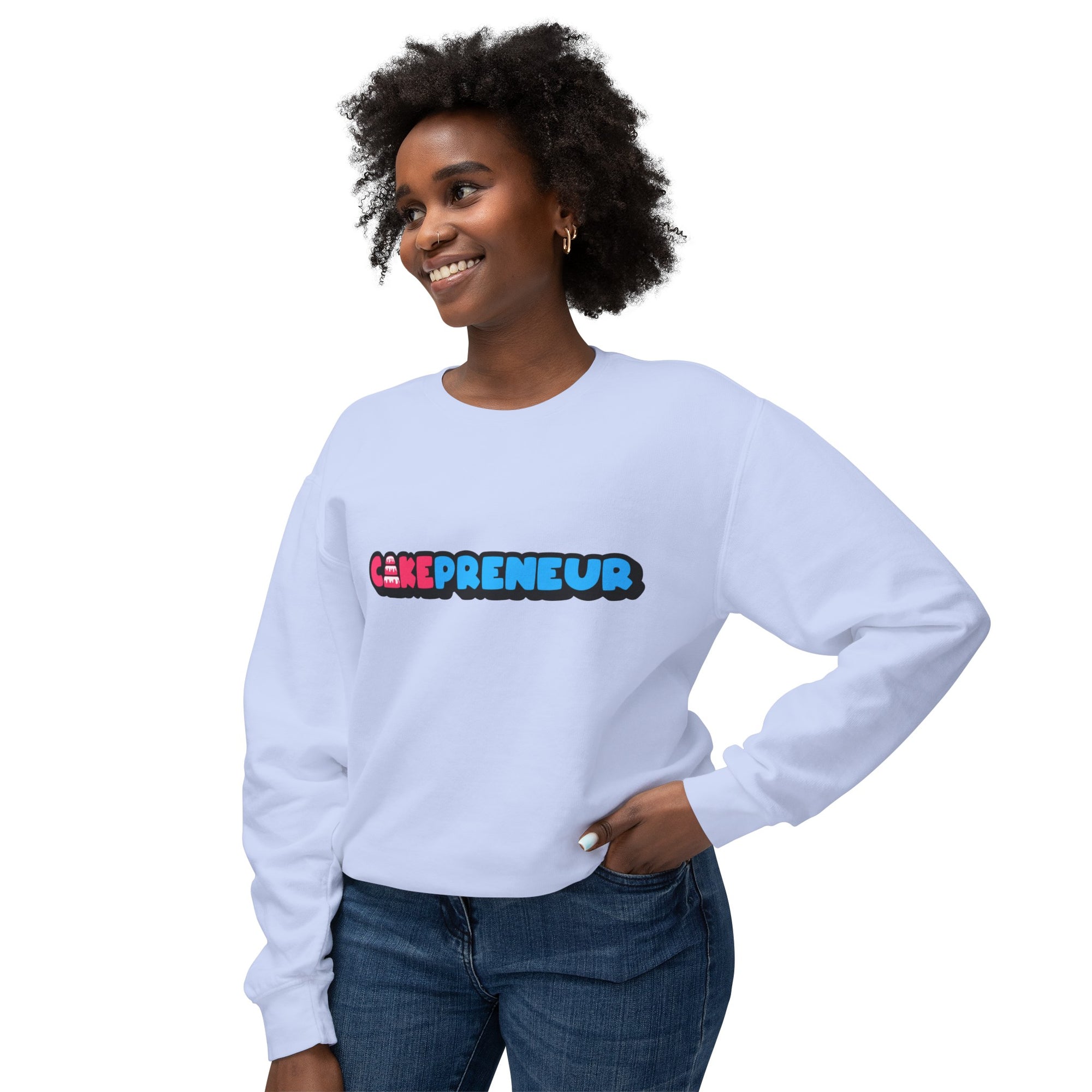 Cakepreneur® Unisex Lightweight Crewneck Sweatshirt