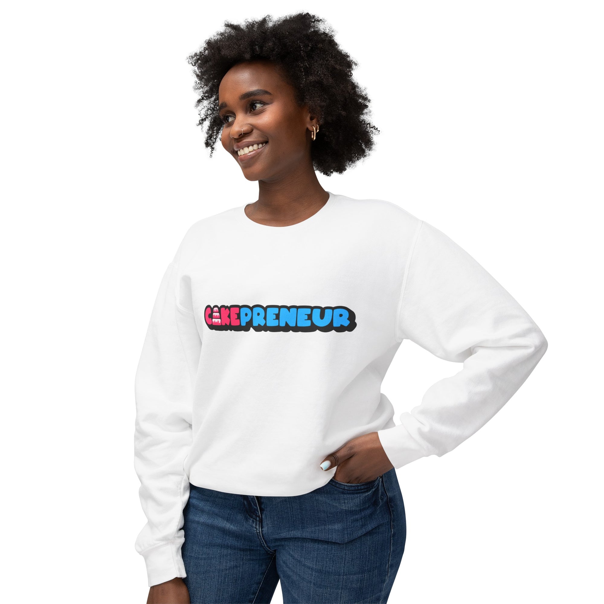 Cakepreneur® Unisex Lightweight Crewneck Sweatshirt