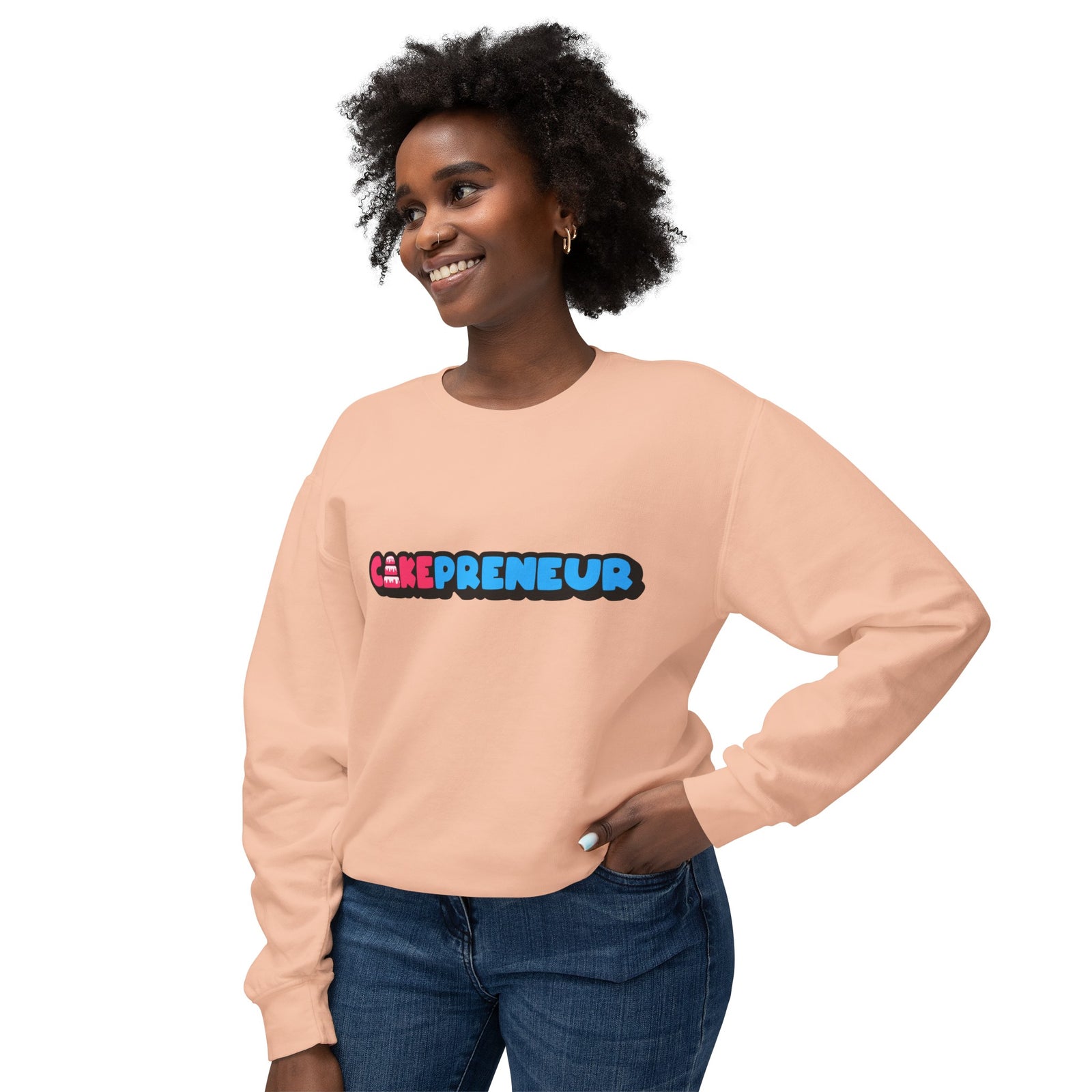Cakepreneur® Unisex Lightweight Crewneck Sweatshirt
