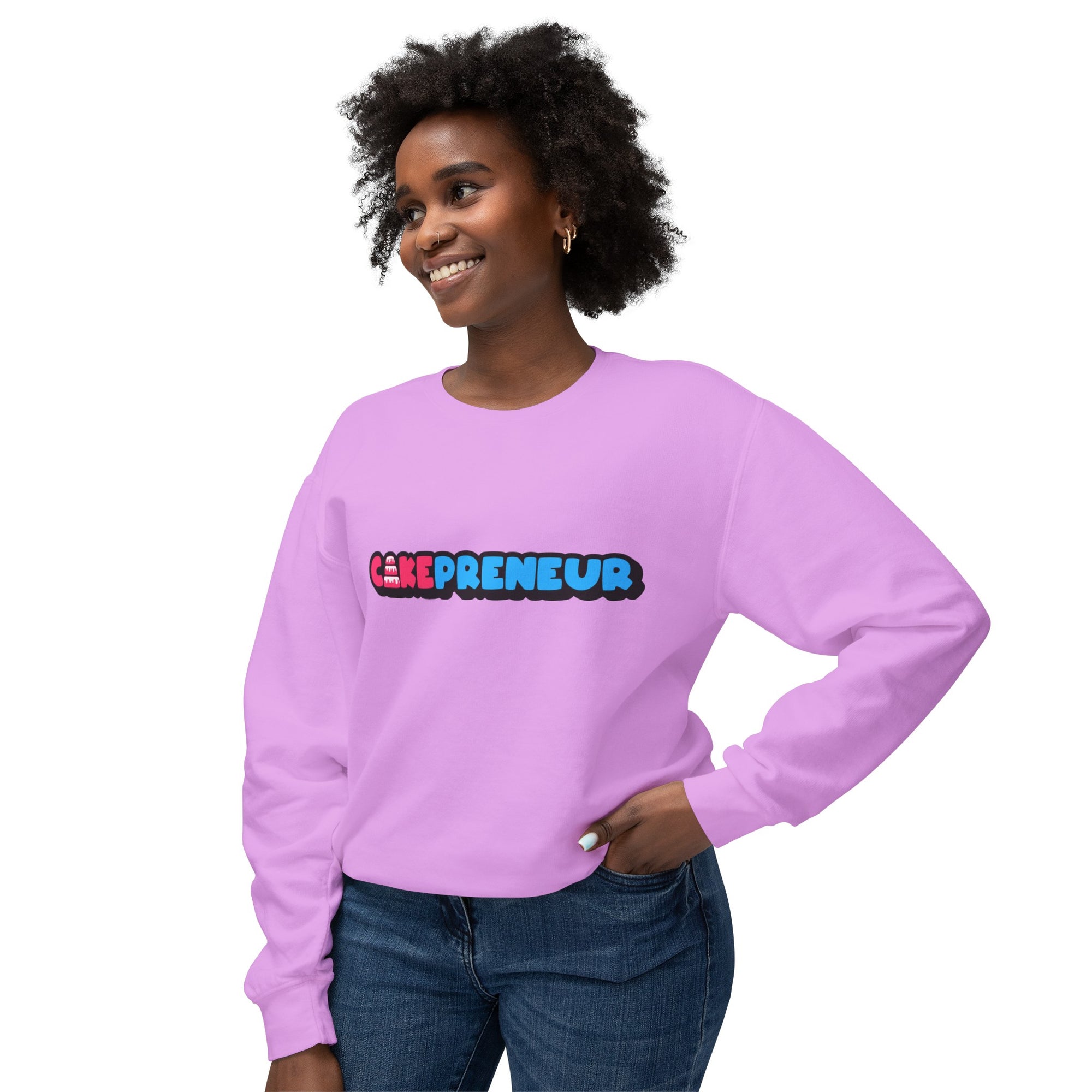 Cakepreneur® Unisex Lightweight Crewneck Sweatshirt