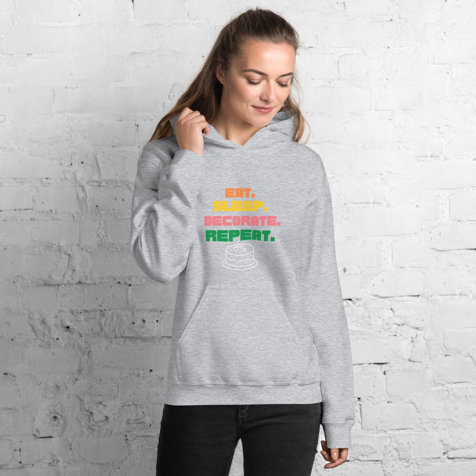 Eat. Sleep. Decorate. Repeat. Unisex Hoodie