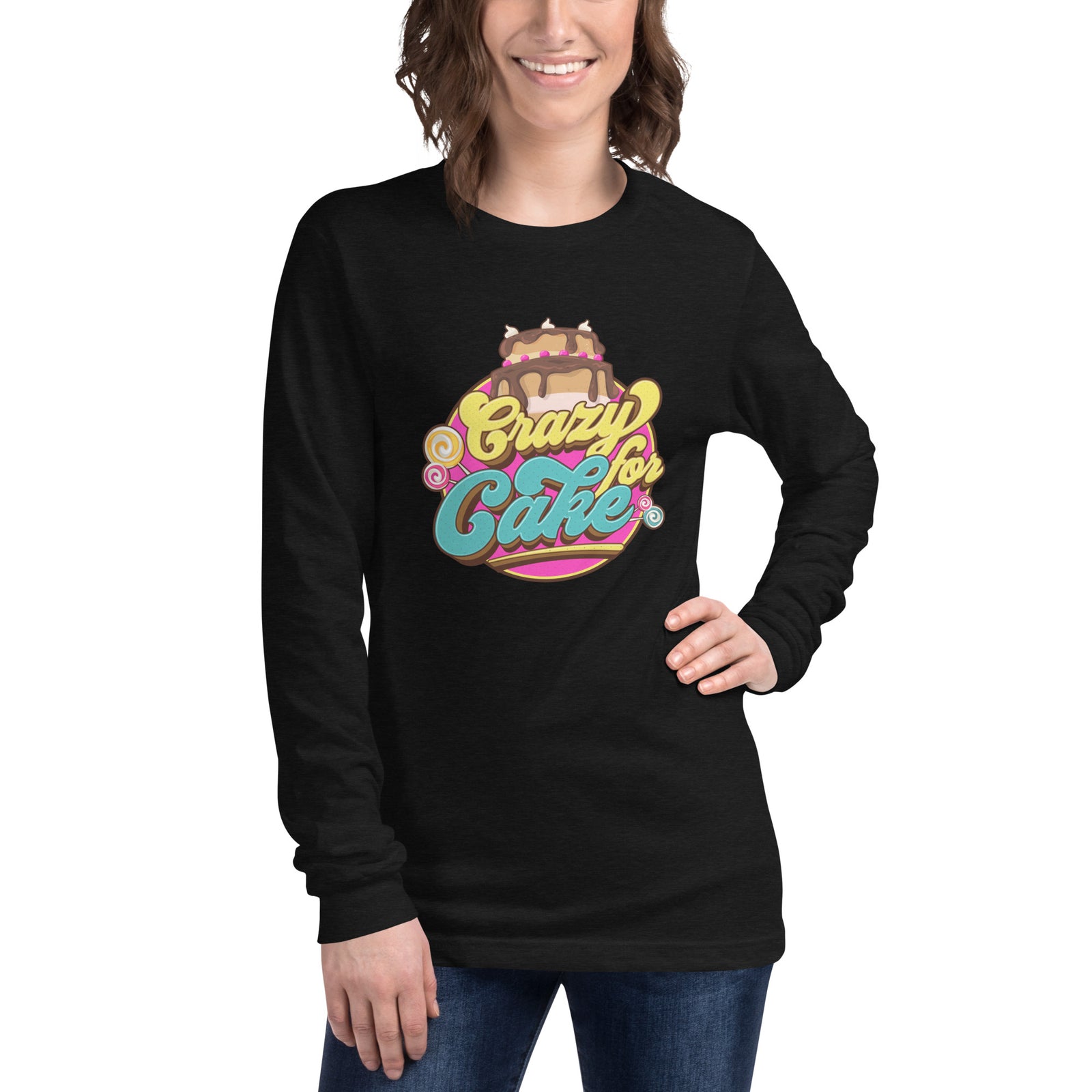 Crazy for Cake Unisex Long Sleeve Tee