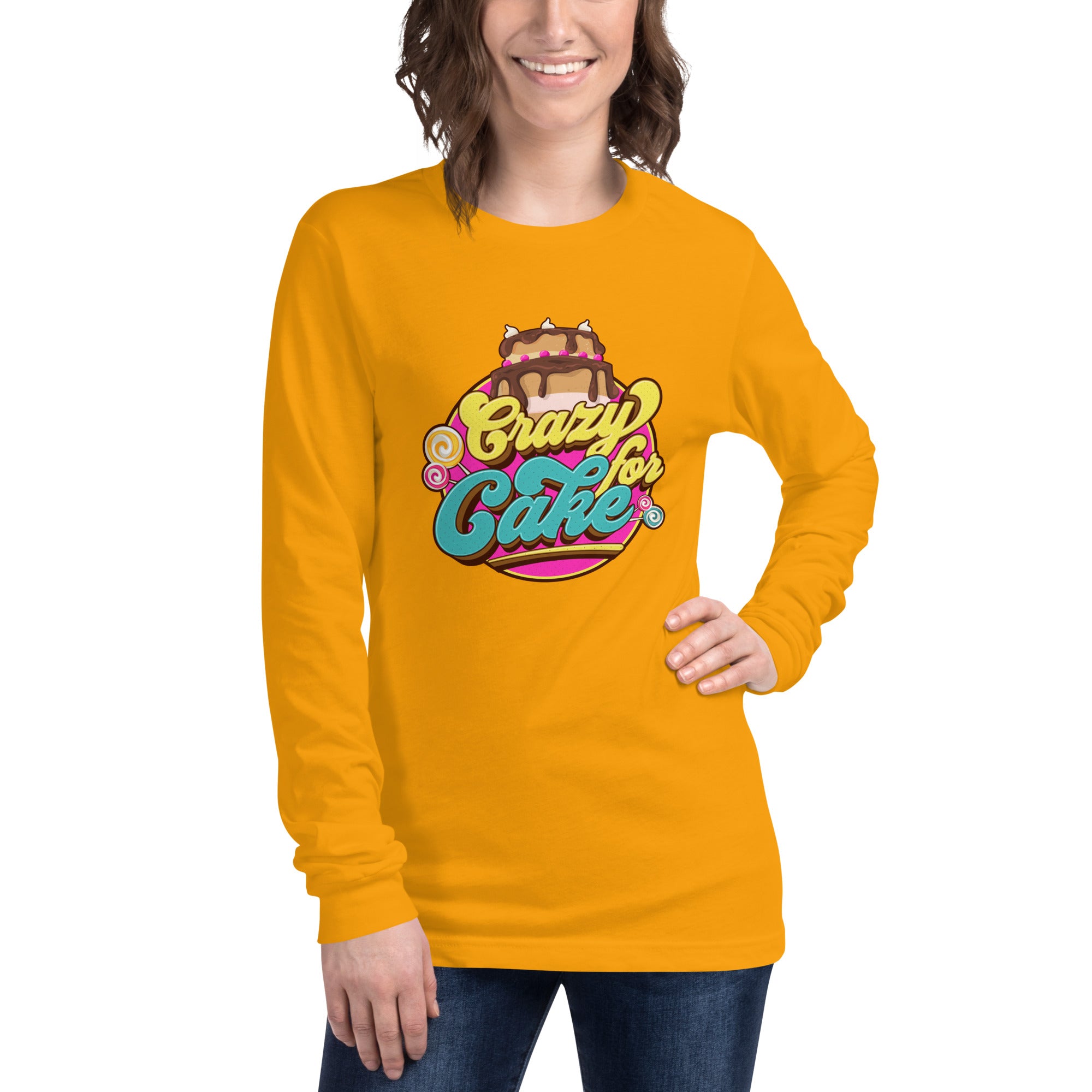 Crazy for Cake Unisex Long Sleeve Tee