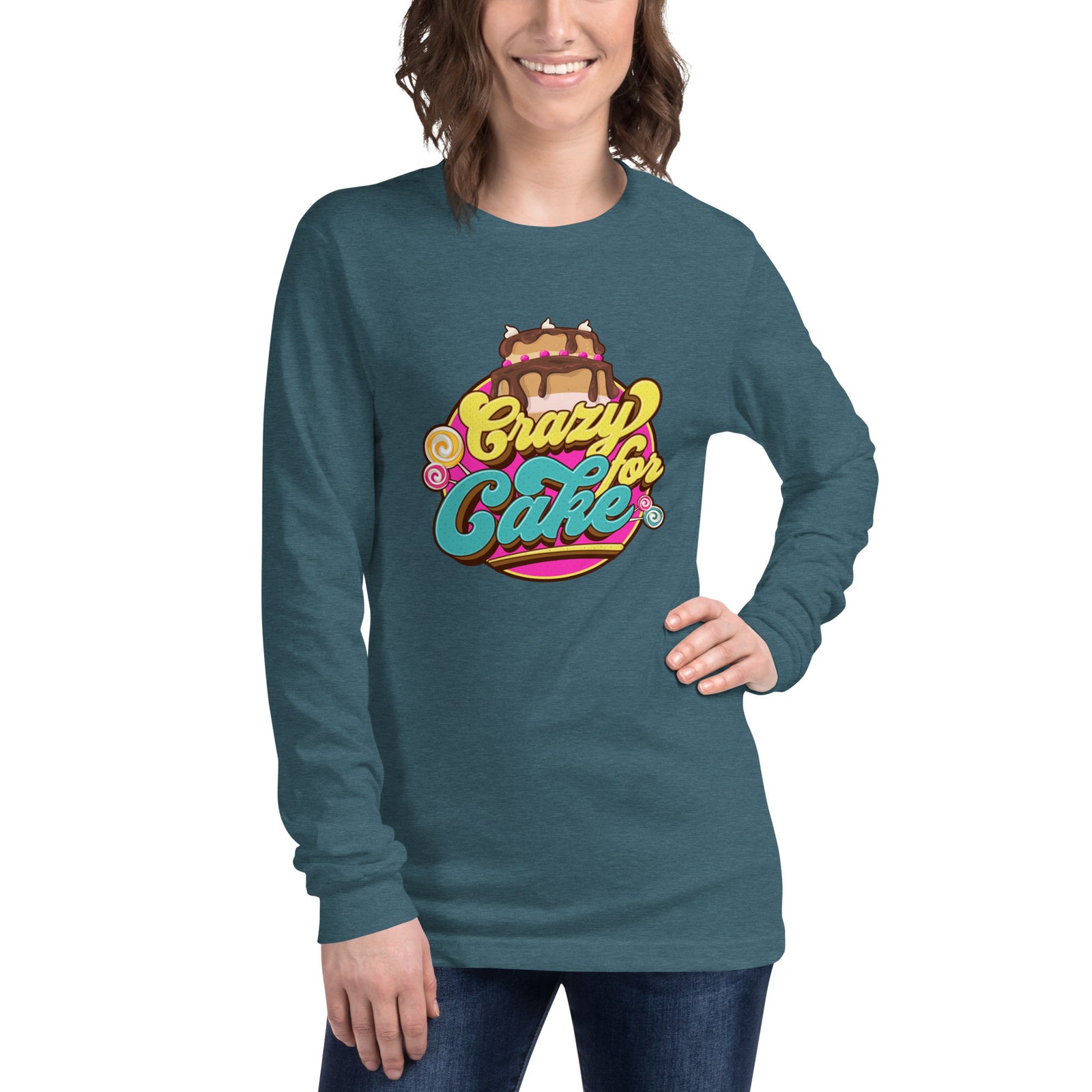 Crazy for Cake Unisex Long Sleeve Tee