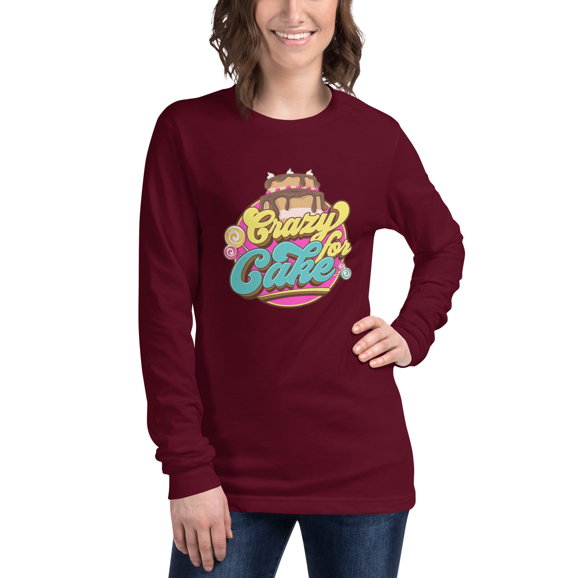 Crazy for Cake Unisex Long Sleeve Tee