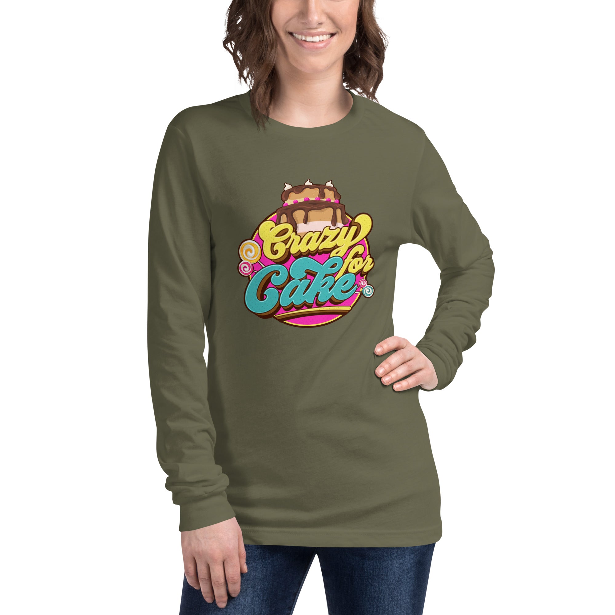 Crazy for Cake Unisex Long Sleeve Tee