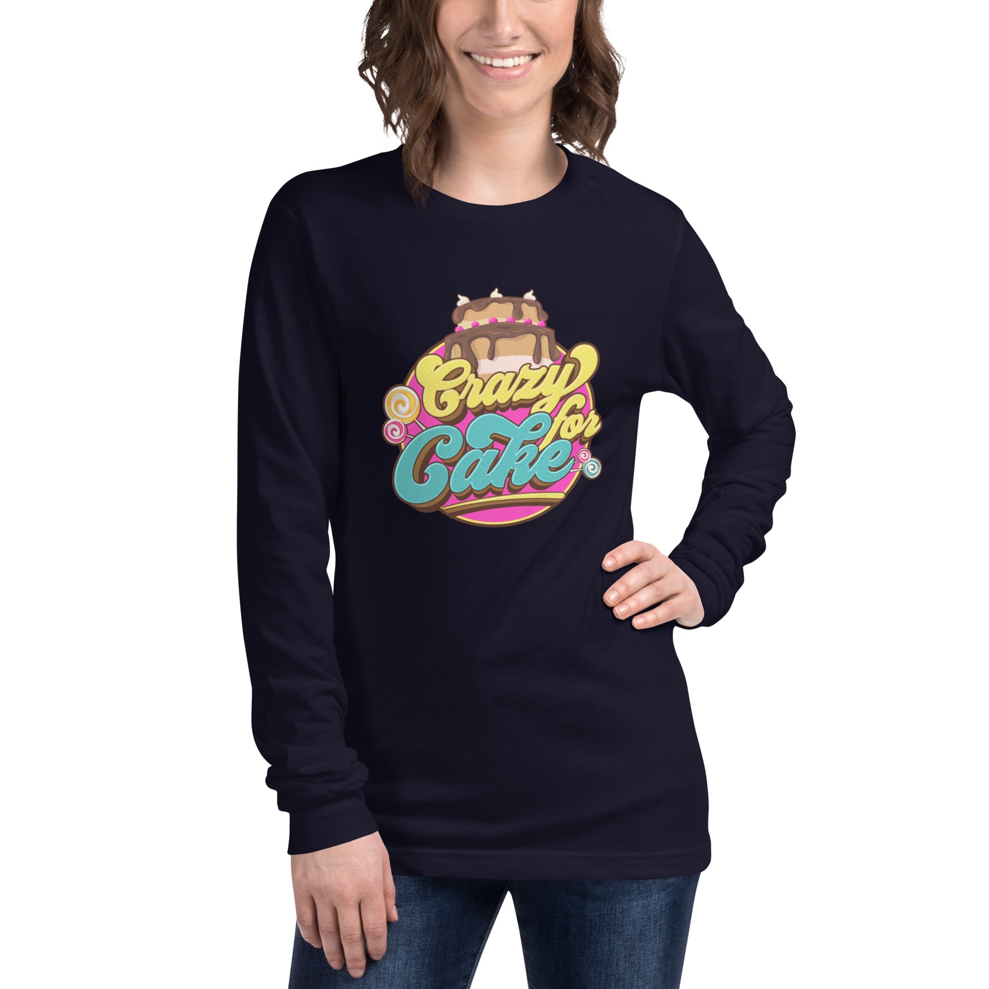 Crazy for Cake Unisex Long Sleeve Tee