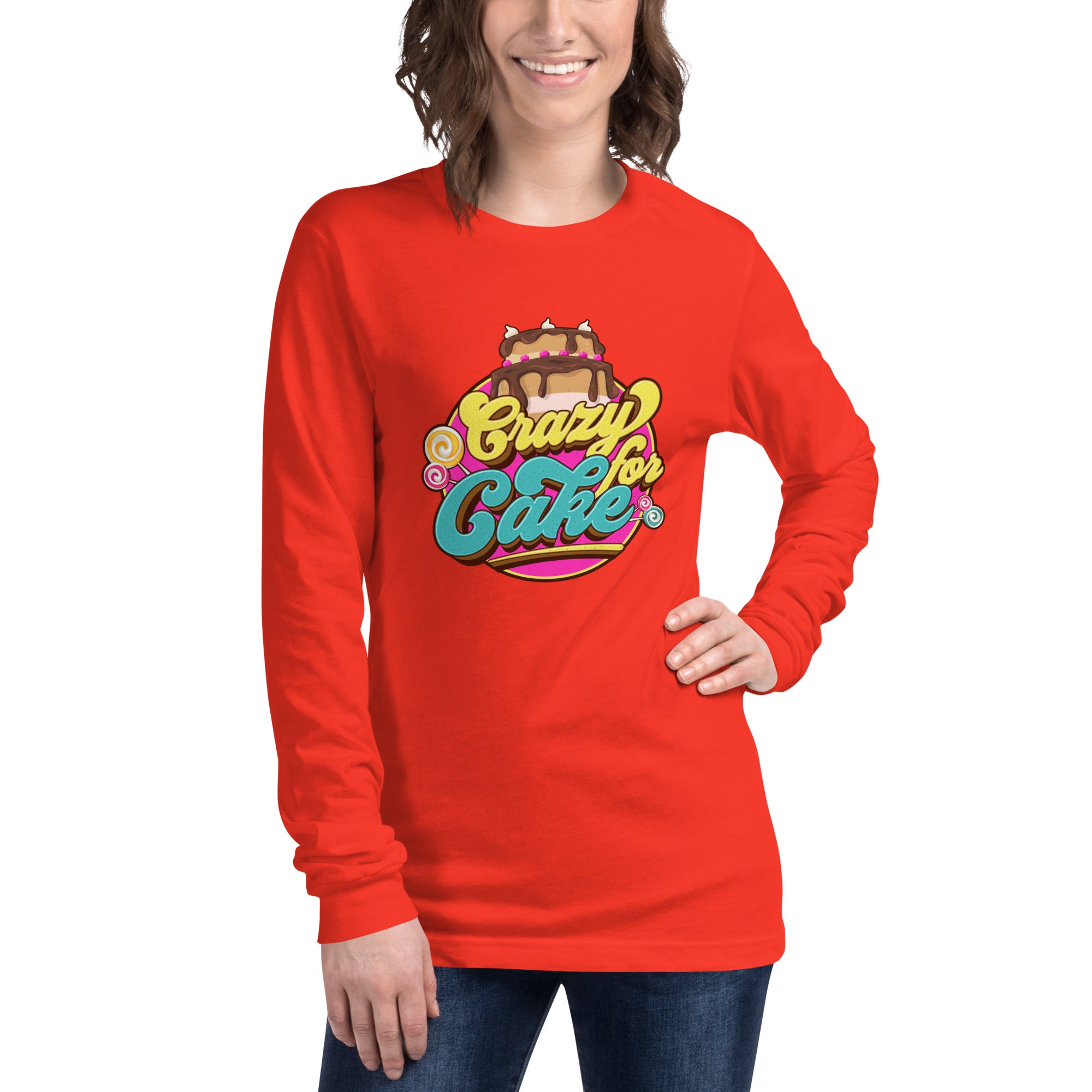 Crazy for Cake Unisex Long Sleeve Tee