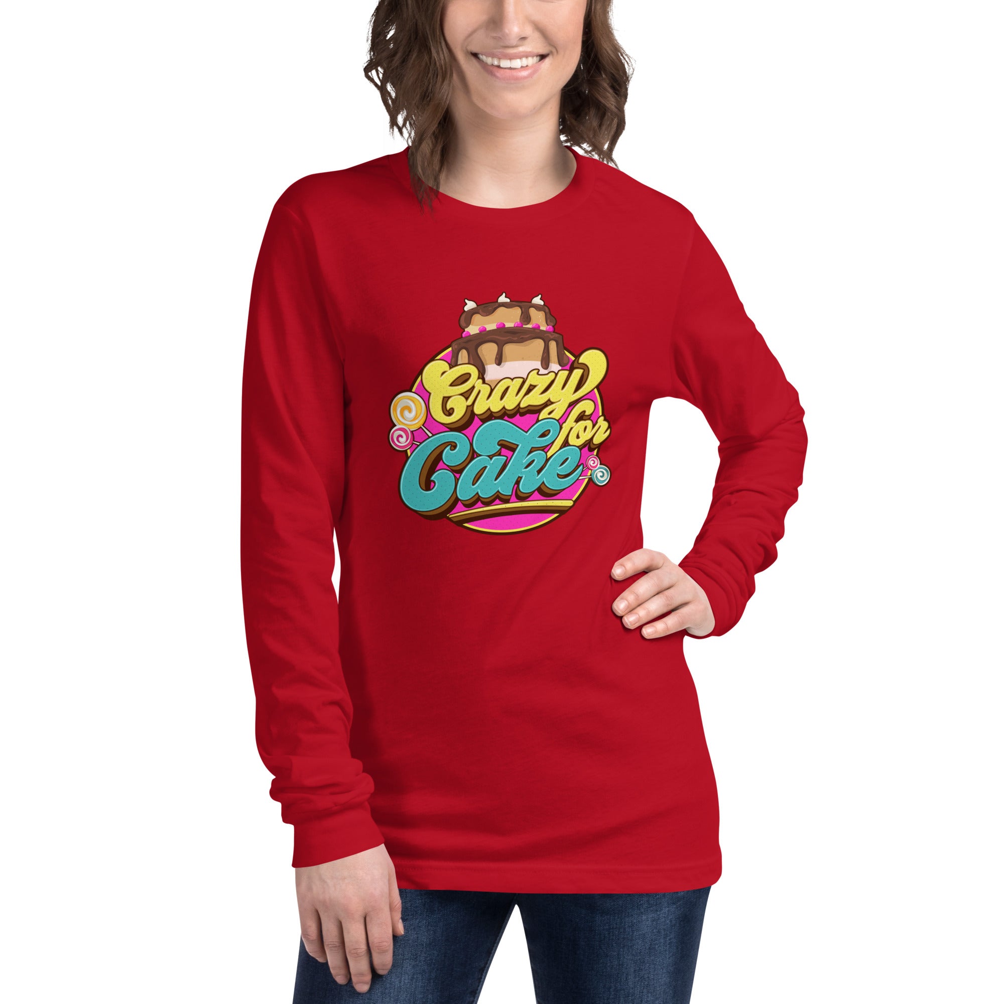 Crazy for Cake Unisex Long Sleeve Tee