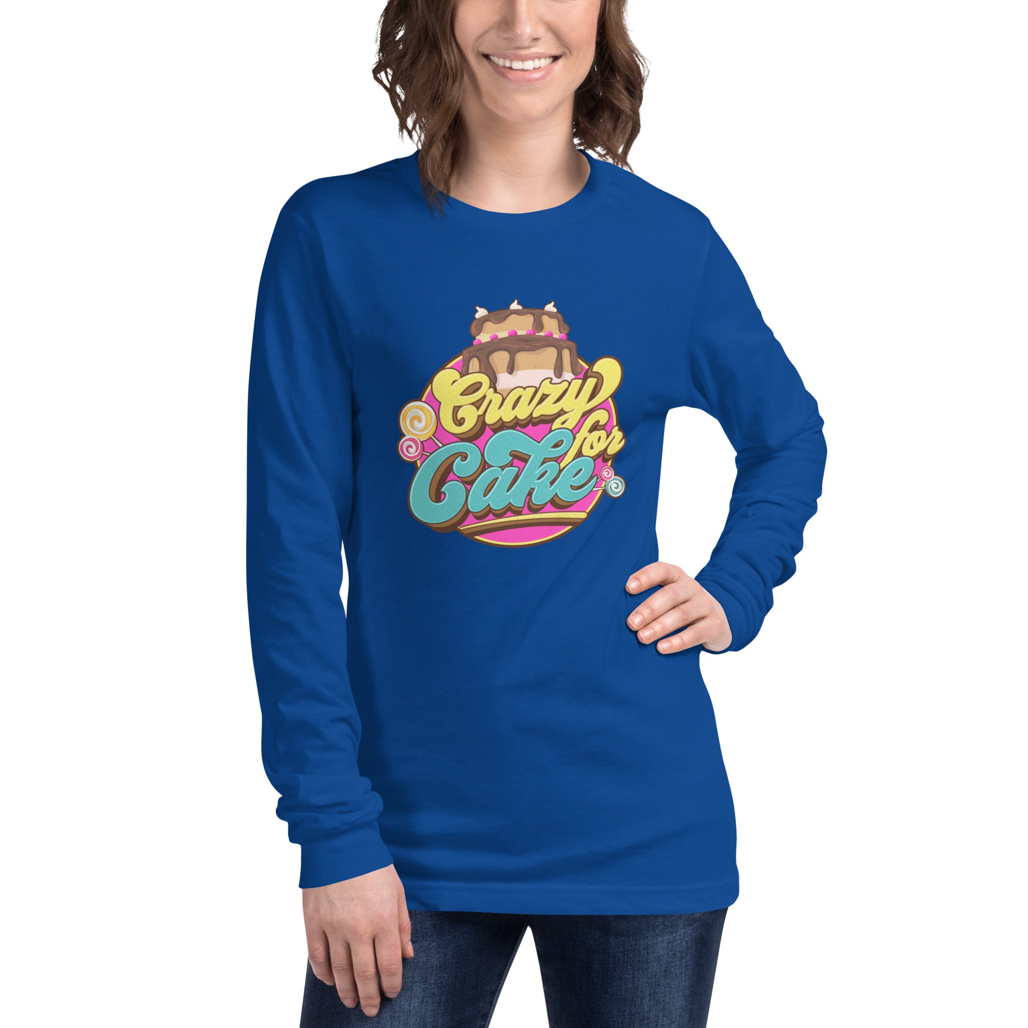 Crazy for Cake Unisex Long Sleeve Tee