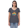 Crazy for Cake Women’s recycled v-neck t-shirt