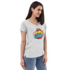 Crazy for Cake Women’s recycled v-neck t-shirt
