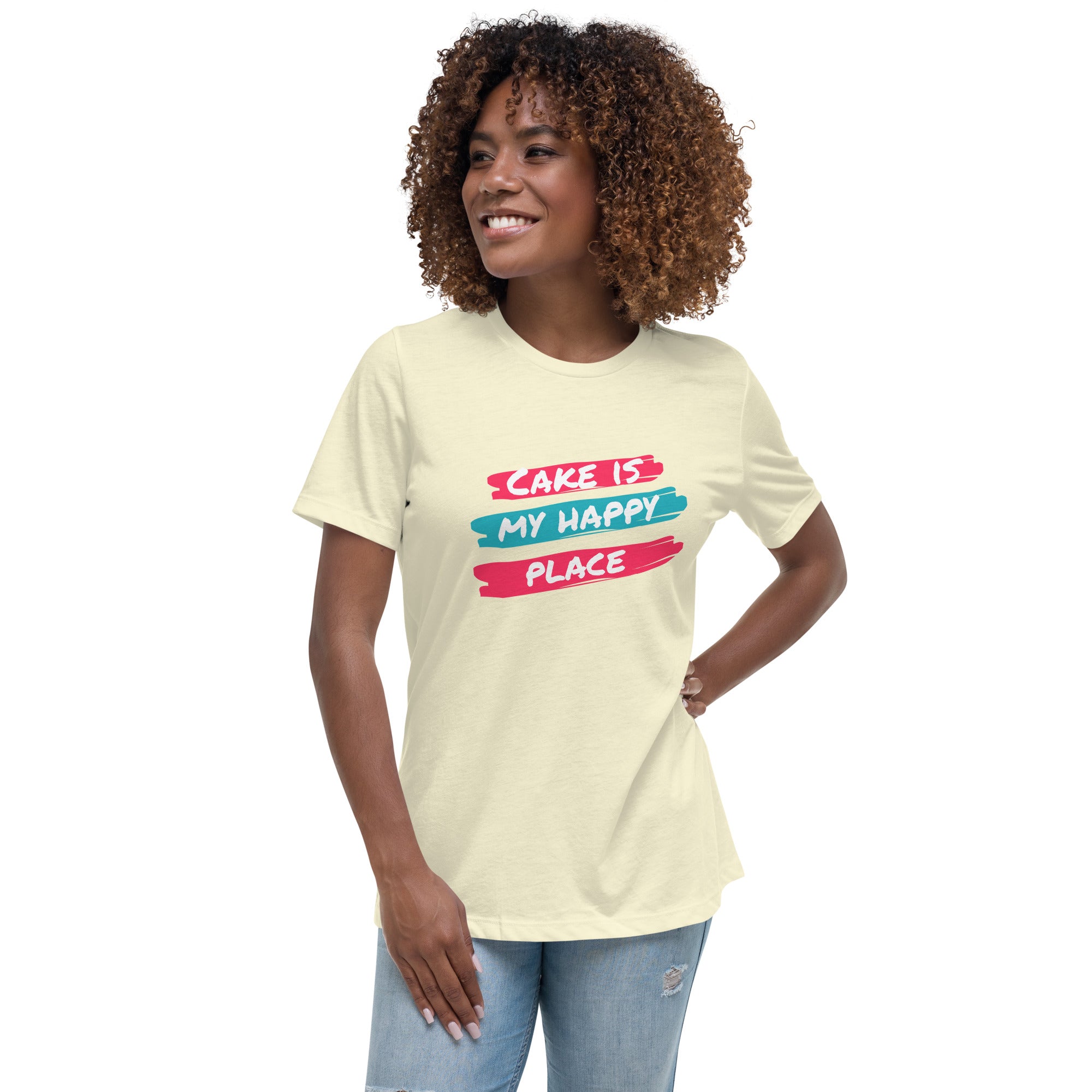 Cake is My Happy Place Women&#39;s Relaxed T-Shirt