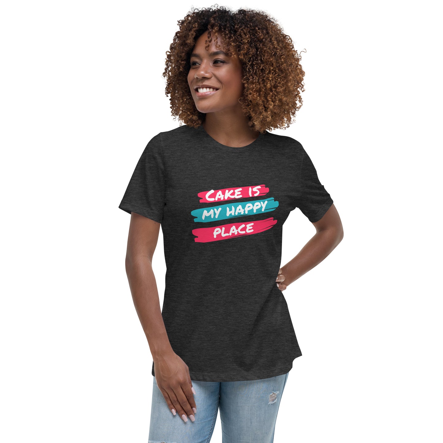 Cake is My Happy Place Women's Relaxed T-Shirt