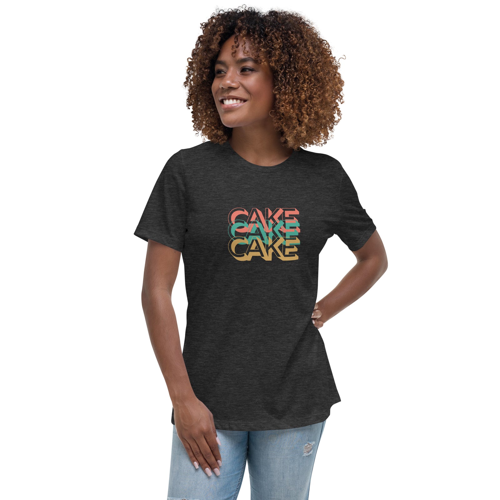 Retro Vibe CAKE CAKE CAKE Women's Relaxed T-Shirt