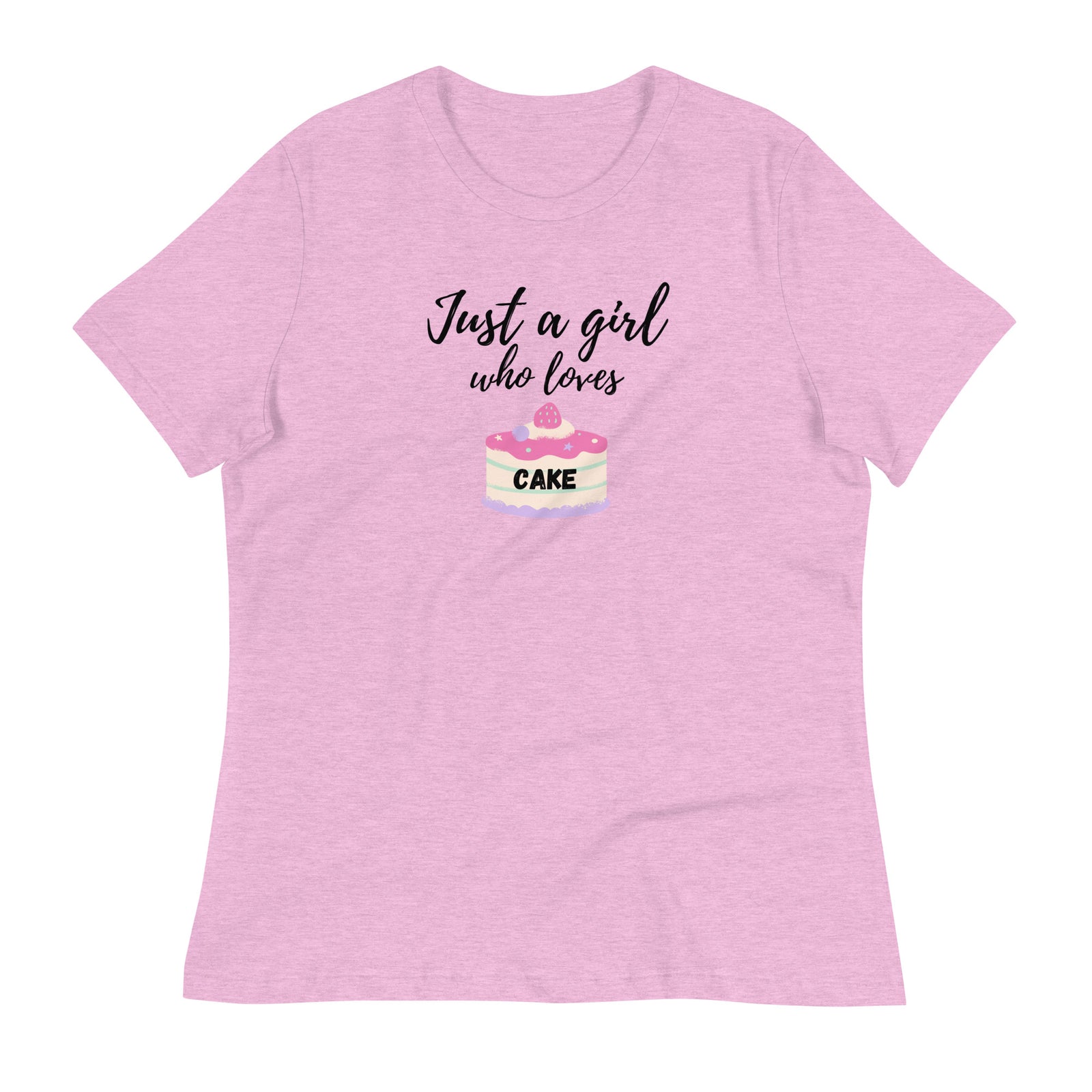 Just a Girl Who Loves Cake Women's Relaxed T-Shirt