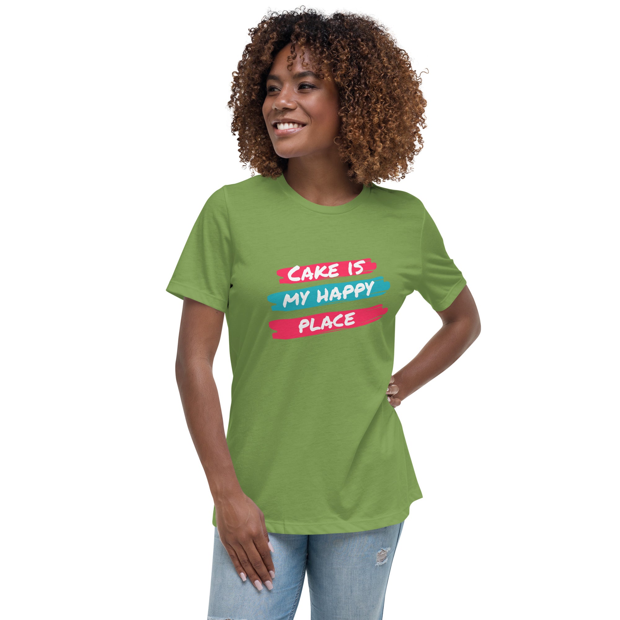 Cake is My Happy Place Women&#39;s Relaxed T-Shirt