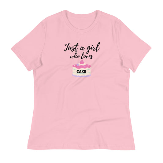 Just a Girl Who Loves Cake Women's Relaxed T-Shirt
