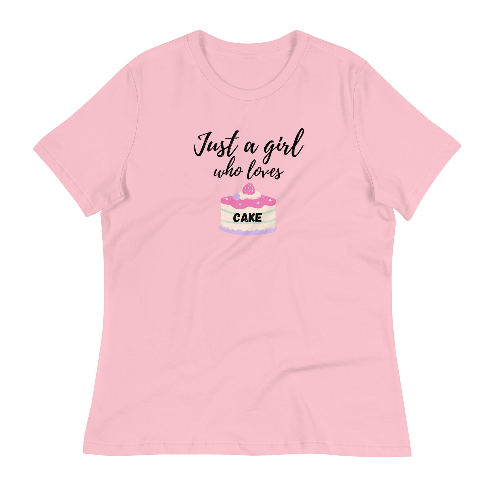 Just a Girl Who Loves Cake Women's Relaxed T-Shirt