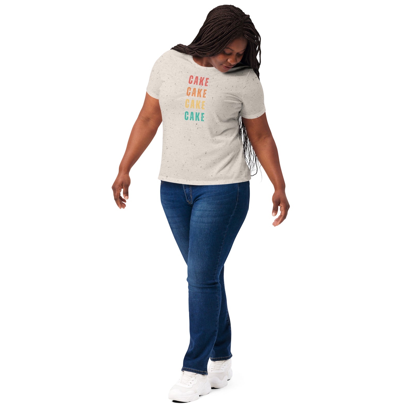 Cake (Cake, Cake, Cake) Women’s relaxed tri-blend t-shirt