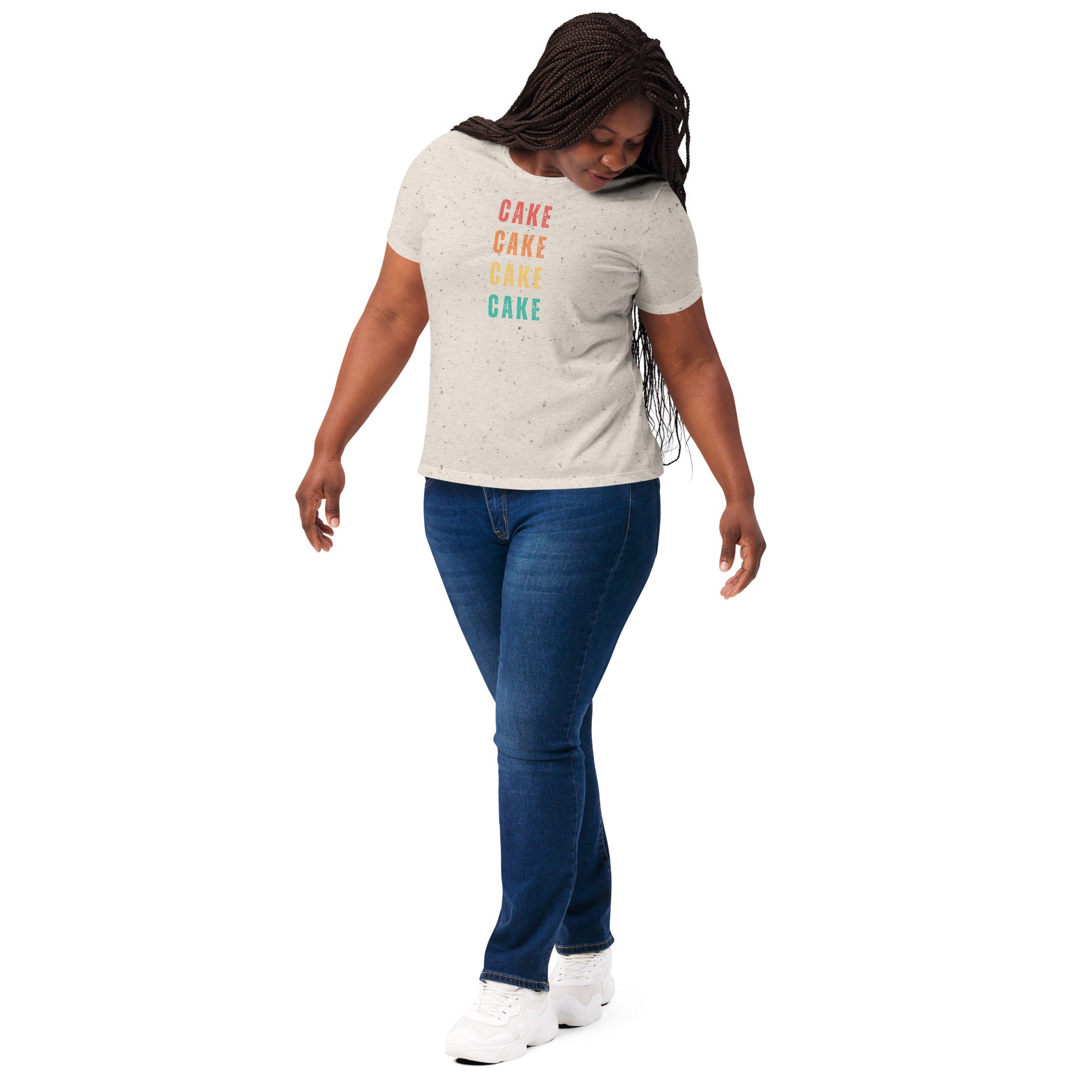 Cake (Cake, Cake, Cake) Women’s relaxed tri-blend t-shirt